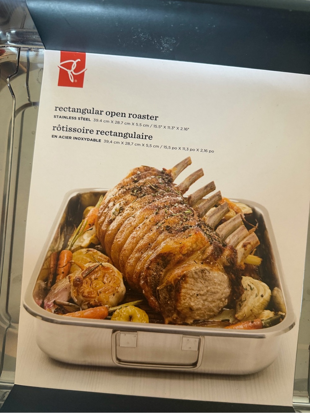 Stainless Steel Open Roaster Rectangular Pan